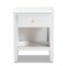 Baxton Studio Naomi and Transitional White Finished Wood 1-Drawer Bedroom Nightstand 168-10822 - alternate 6